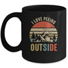 I Love Peeing Outside Funny Outdoor Camping Lover Hiking Mug | teecentury