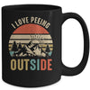 I Love Peeing Outside Funny Outdoor Camping Lover Hiking Mug | teecentury