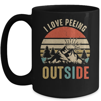 I Love Peeing Outside Funny Outdoor Camping Lover Hiking Mug | teecentury