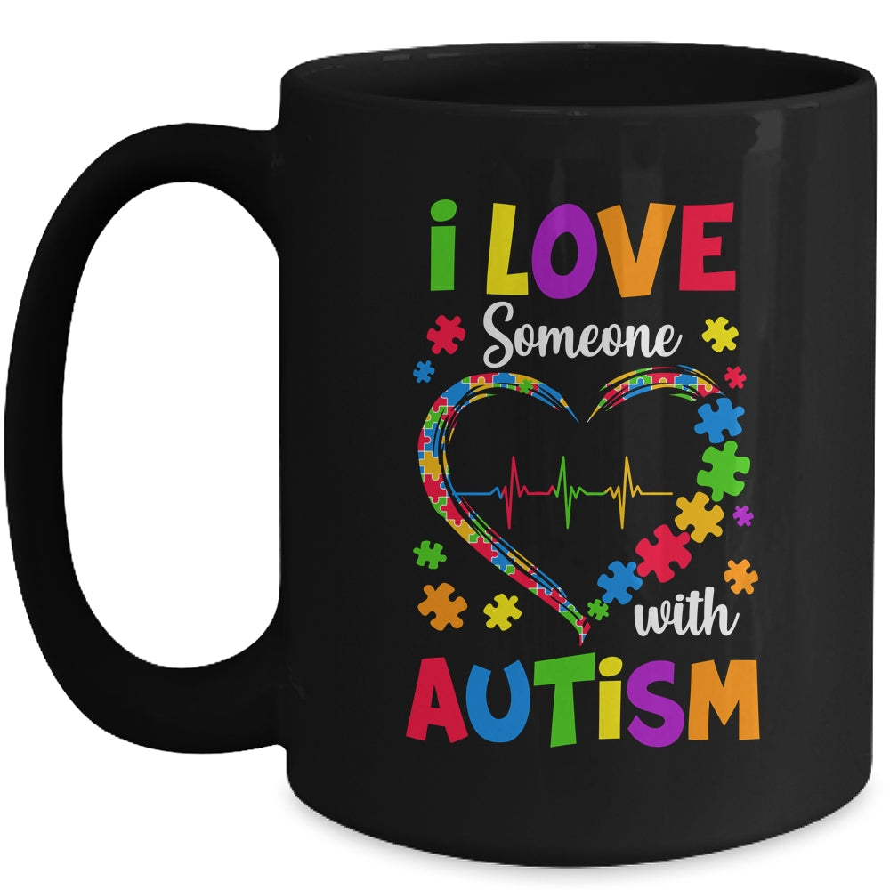 I Love Someone With Autism Awareness Men Women Kids Mug | teecentury