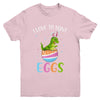 I Love To Hunt Eggs Easter T Rex Boys Girls Kids Bunny Egg Youth Youth Shirt | Teecentury.com