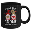 I Love You Gnome Matter What Buffalo Plaid Valentines Day Mug Coffee Mug | Teecentury.com