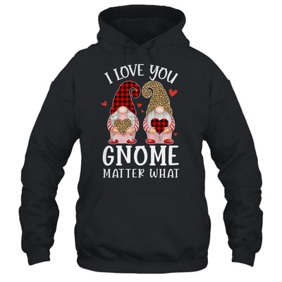 I Love You Gnome Matter What Buffalo Plaid Valentines Day T-Shirt & Tank Top | Teecentury.com