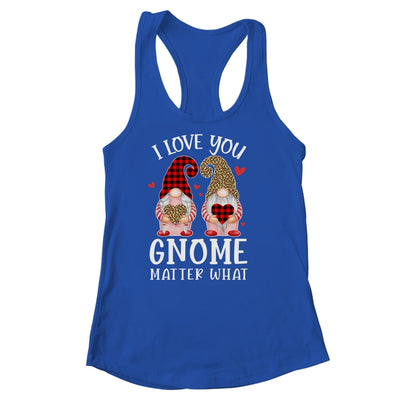 I Love You Gnome Matter What Buffalo Plaid Valentines Day T-Shirt & Tank Top | Teecentury.com