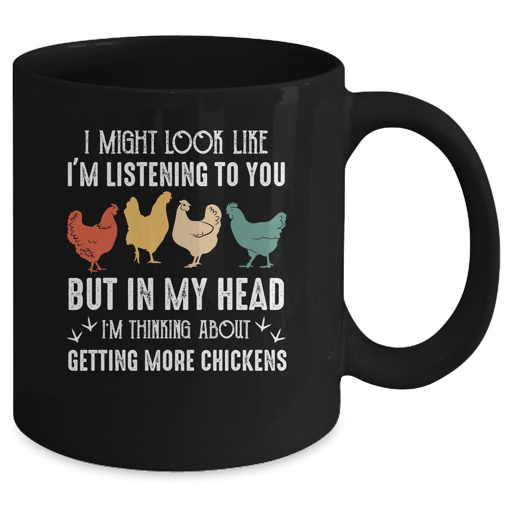 I Might Look Like Im Listening To You But In My Head Chicken Mug Coffee Mug | Teecentury.com