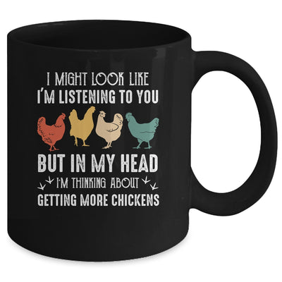 I Might Look Like Im Listening To You But In My Head Chicken Mug Coffee Mug | Teecentury.com