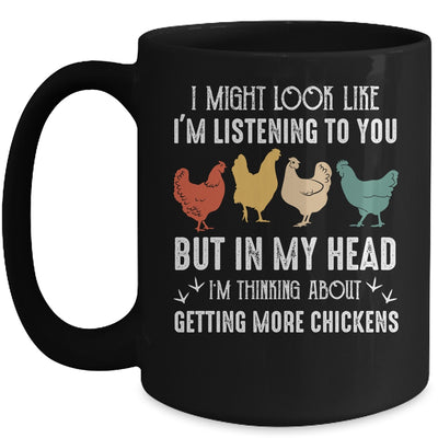 I Might Look Like Im Listening To You But In My Head Chicken Mug Coffee Mug | Teecentury.com