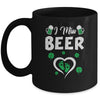 I Miss Beer St Patricks Day Pregnancy Announcement Irish Mug | teecentury