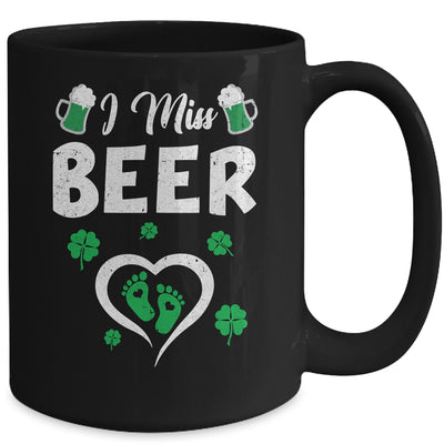 I Miss Beer St Patricks Day Pregnancy Announcement Irish Mug | teecentury