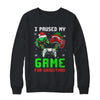 I Paused My Game For Christmas Boys Men Funny Christmas Shirt & Sweatshirt | teecentury