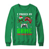 I Paused My Game For Christmas Boys Men Funny Christmas Shirt & Sweatshirt | teecentury