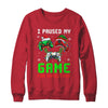 I Paused My Game For Christmas Boys Men Funny Christmas Shirt & Sweatshirt | teecentury