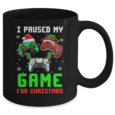 I Paused My Game For Christmas Boys Men Funny Christmas Mug | teecentury