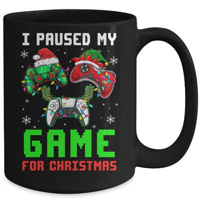 I Paused My Game For Christmas Boys Men Funny Christmas Mug | teecentury