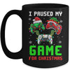 I Paused My Game For Christmas Boys Men Funny Christmas Mug | teecentury