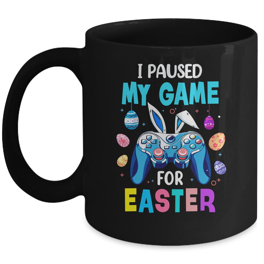I Paused My Game For Easter Boy Gamer Video Controller Egg Mug | teecentury
