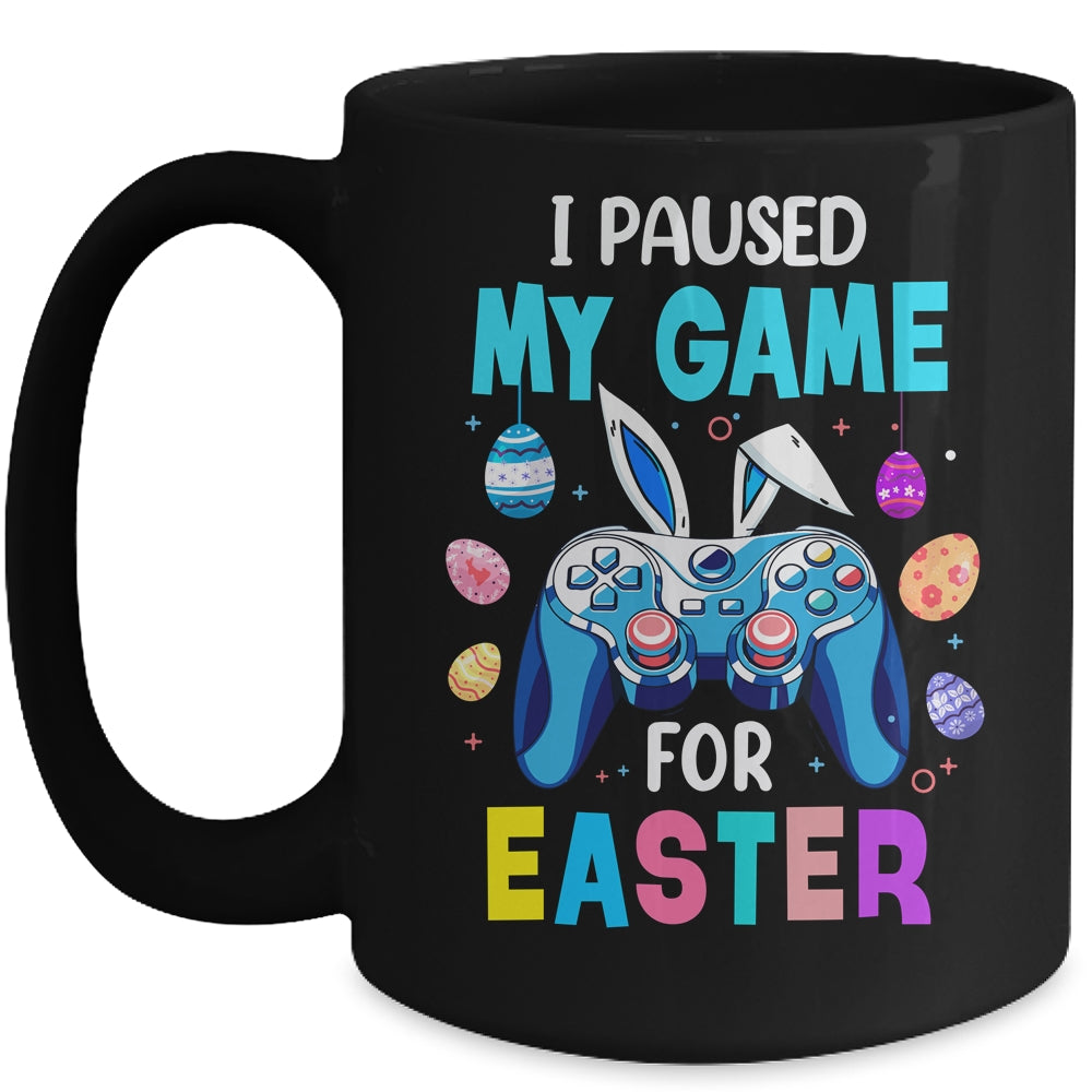 I Paused My Game For Easter Boy Gamer Video Controller Egg Mug | teecentury