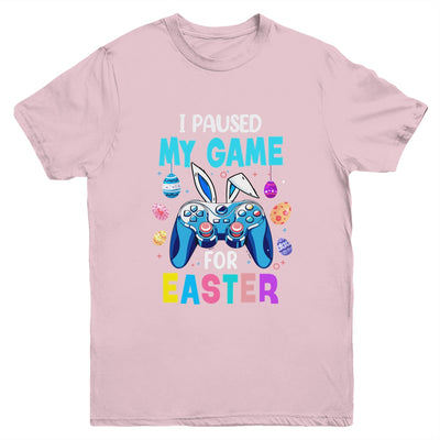 I Paused My Game For Easter Boy Gamer Video Controller Egg Youth Shirt | teecentury