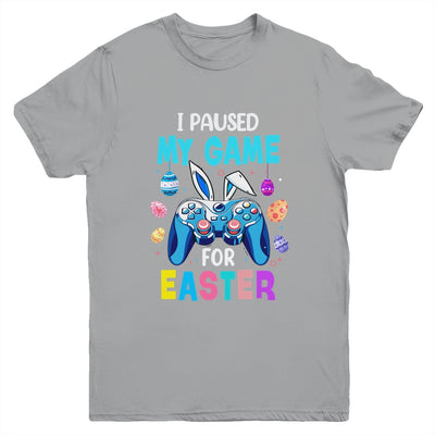 I Paused My Game For Easter Boy Gamer Video Controller Egg Youth Shirt | teecentury