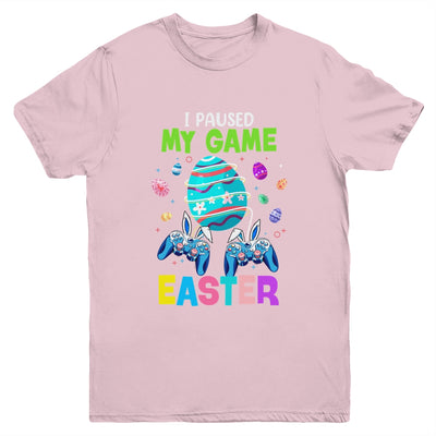 I Paused My Game For Easter Egg Boy Gamer Video Controller Youth Shirt | teecentury