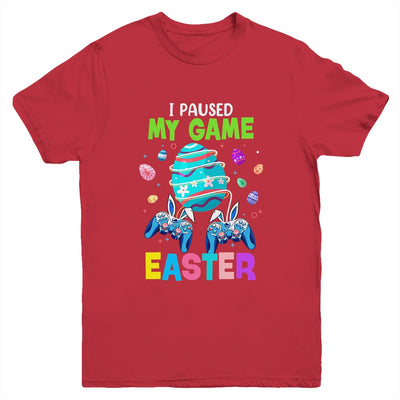 I Paused My Game For Easter Egg Boy Gamer Video Controller Youth Shirt | teecentury