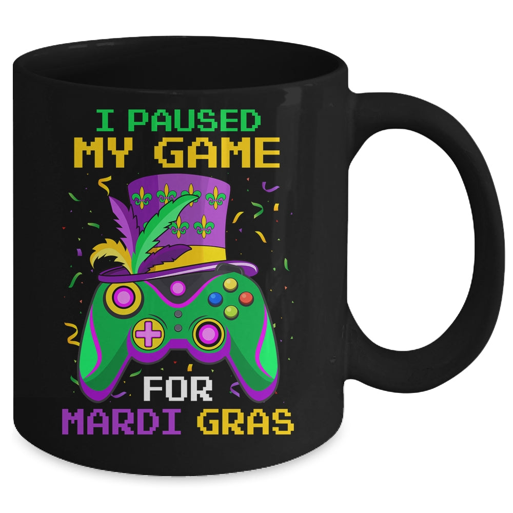 I Paused My Game For Mardi Gras Gamer Gaming Kids Boy Funny Mug | teecentury
