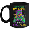 I Paused My Game For Mardi Gras Gamer Gaming Kids Boy Funny Mug | teecentury
