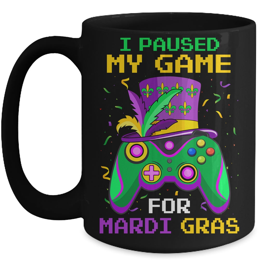 I Paused My Game For Mardi Gras Gamer Gaming Kids Boy Funny Mug | teecentury