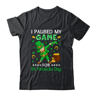 I Paused My Game For St Patricks Day Dabbing Leprechaun Boys Shirt & Hoodie | teecentury