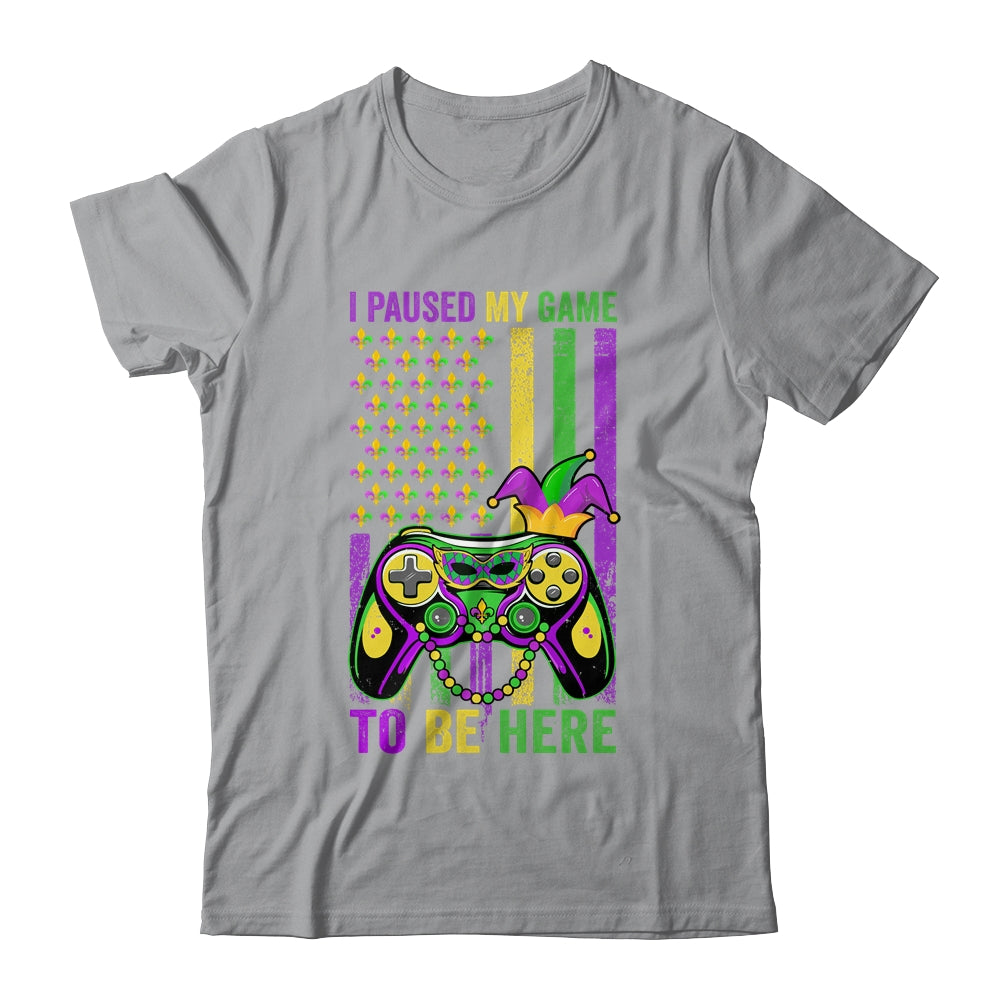 I Paused My Game To Be Here Video Game Beads Mardi Gras Shirt & Hoodie | teecentury
