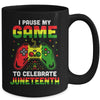 I Paused My Game To Celebrate Juneteenth Gamer Juneteenth Mug Coffee Mug | Teecentury.com