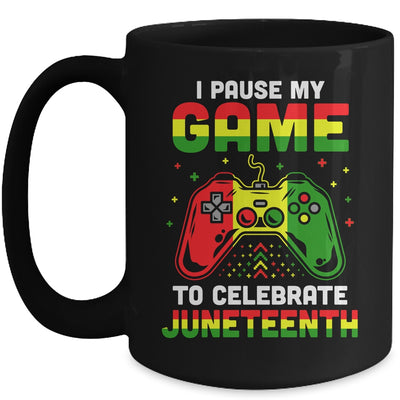 I Paused My Game To Celebrate Juneteenth Gamer Juneteenth Mug Coffee Mug | Teecentury.com