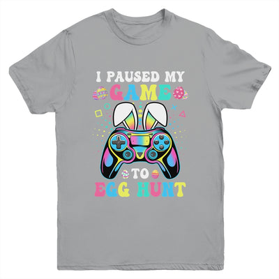 I Paused My Game To Egg Hunt Easter Funny Gamer Boys Girls Youth Shirt | teecentury