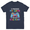 I Paused My Game To Egg Hunt Easter Funny Gamer Youth Shirt | teecentury