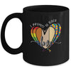 I Promise To Teach Love Puzzle Heart LGBT Teacher Mug Coffee Mug | Teecentury.com