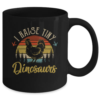I Raise Tiny Dinosaurs Vintage Retro 70s Chicken Retro Mug | teecentury