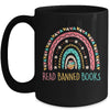 I Read Banned Books Vintage Rainbow Reading Book Lover Mug | teecentury