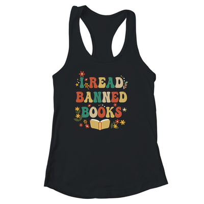 I Read Banned Books Week Retro Librarian Reader Nerd Women Shirt & Tank Top | teecentury
