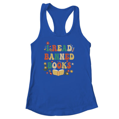 I Read Banned Books Week Retro Librarian Reader Nerd Women Shirt & Tank Top | teecentury
