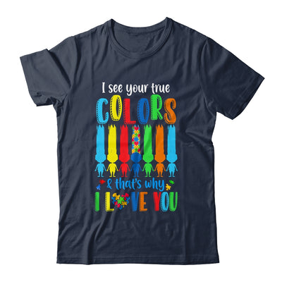 I See Your True Colors Puzzle Autism Month Women Kid Shirt & Hoodie | teecentury