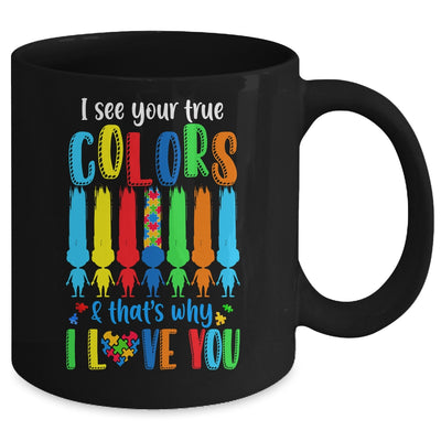 I See Your True Colors Puzzle Autism Month Women Kid Mug | teecentury