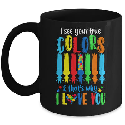 I See Your True Colors Puzzle Autism Month Women Kid Mug | teecentury