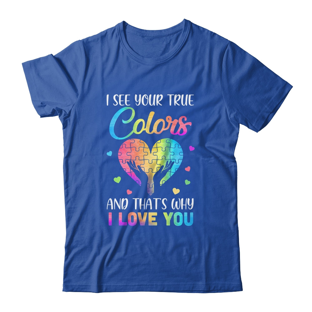 I See Your True Colors Puzzle World Autism Awareness Month Shirt & Hoodie | teecentury