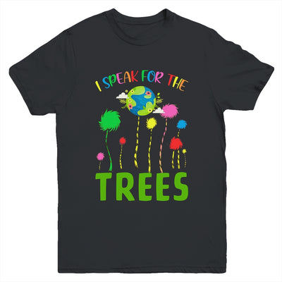 I Speak For Trees Earth Day Save Earth Inspiration Hippie Youth Youth Shirt | Teecentury.com