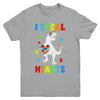 I Steal Hearts Puzzle Autism Awareness T Rex Dinosaurs Boys Youth Shirt | teecentury