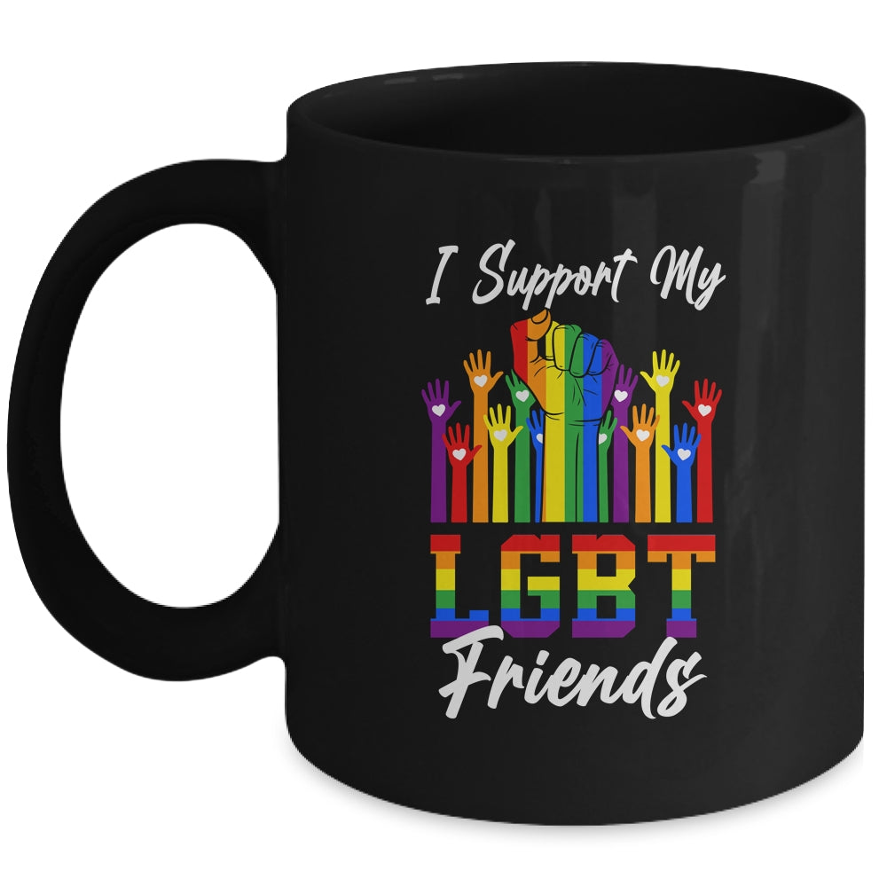 I Support My LGBT Friends LGBTQ Gay Lesbian Mug Coffee Mug | Teecentury.com