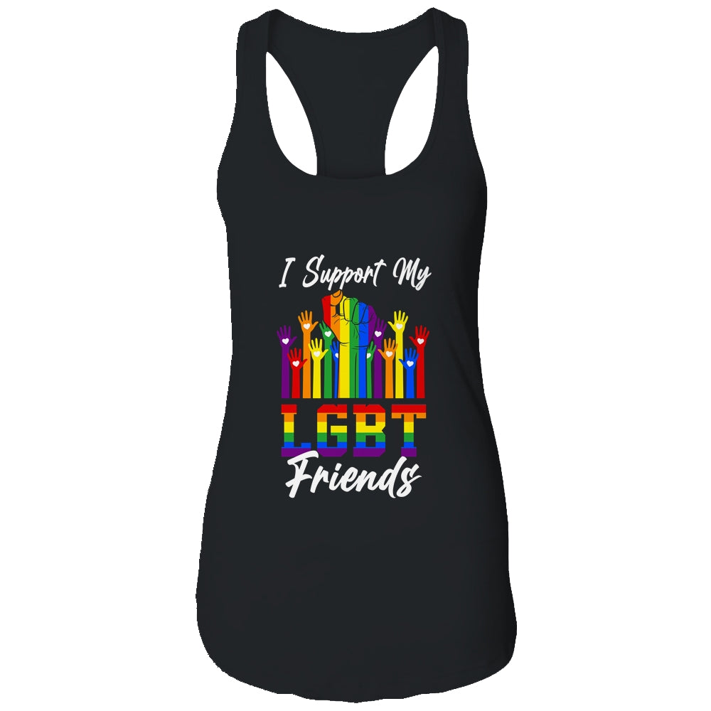 I Support My LGBT Friends LGBTQ Gay Lesbian T-Shirt & Tank Top | Teecentury.com
