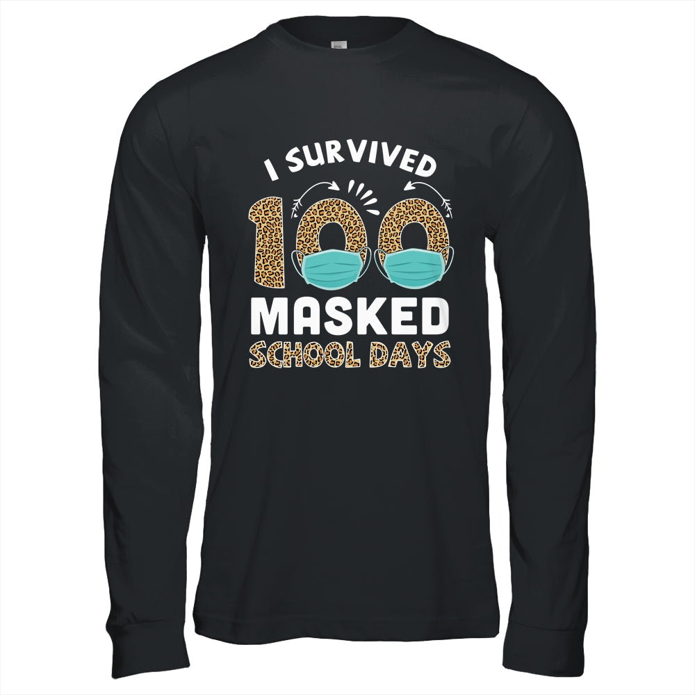 I Survived 100 Masked School Days Funny 100th Day Of School T-Shirt & Hoodie | Teecentury.com