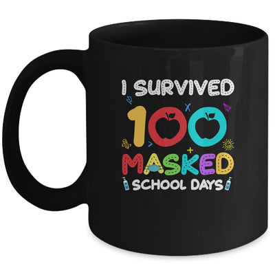 I Survived 100 Masked School Days Teacher Or Student Gift Mug Coffee Mug | Teecentury.com