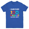 I Survived 100 Masked School Days Teacher Or Student Gift Youth Youth Shirt | Teecentury.com